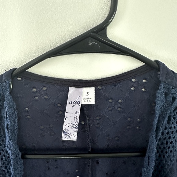 Navy Blue Cardigan - Picture 3 of 4